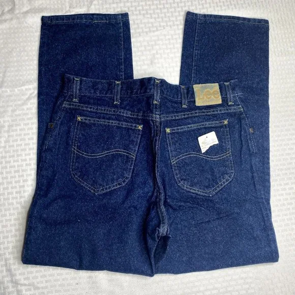 NWT Vintage Lee Jeans, dark wash, deadstock - Picture 3 of 12